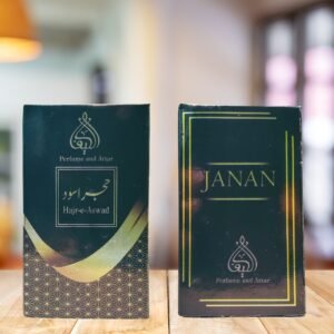 Pack of 2 Al Kaif Hajr-e-Aswad & Janan 3ml Roll-on with Tasbeeh