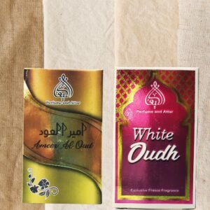 Pack of 2 Al Kaif Ameer al Oud & White Oud 3ml Roll-on with Tasbeeh